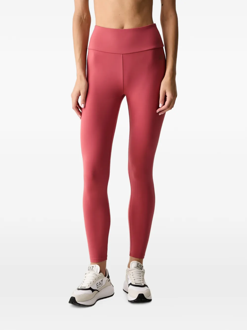 Ea7 Emporio Armani logo-print leggings - Rosa