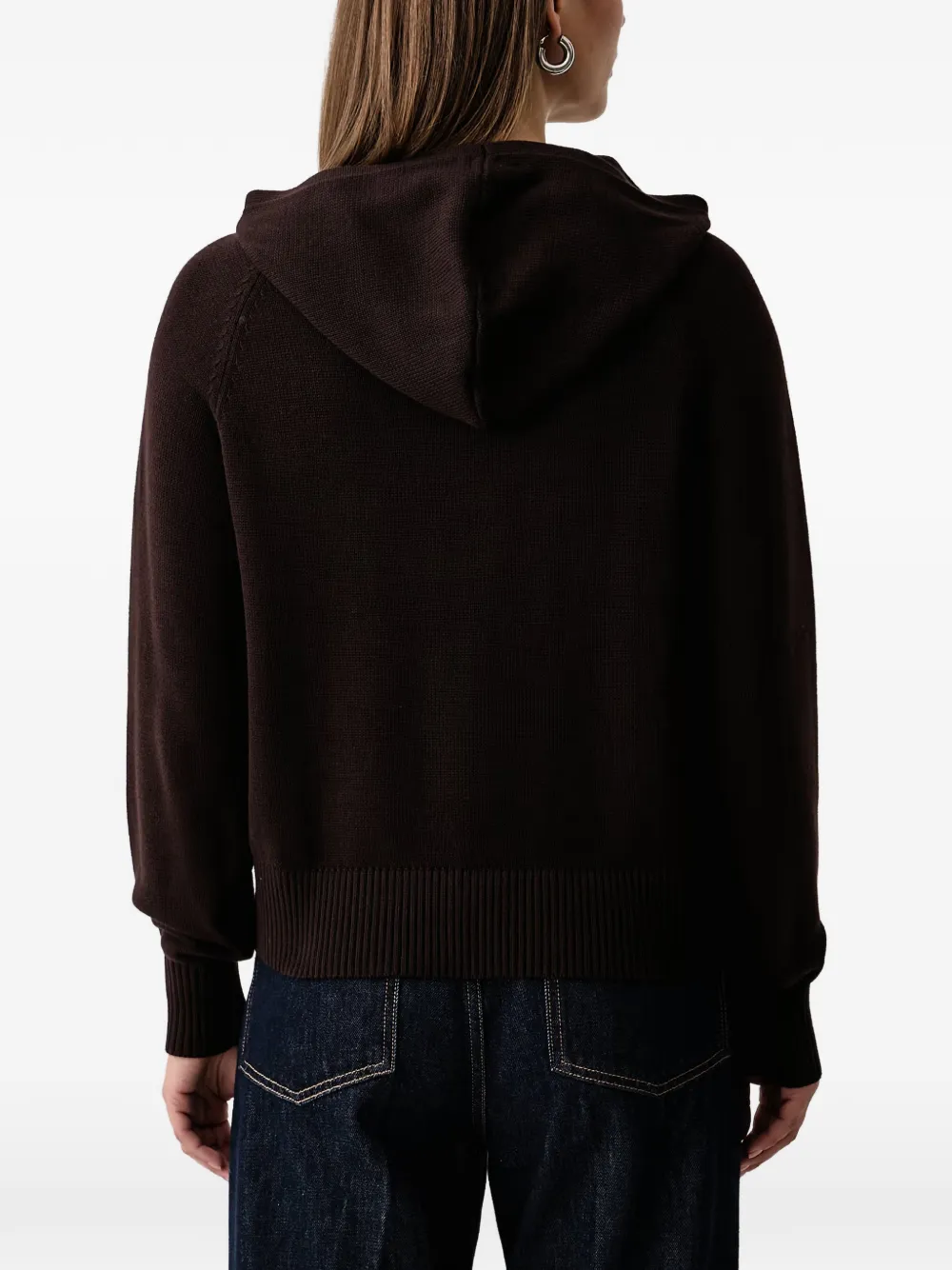 Armani Exchange Trui met raglanmouwen en geborduurd logo Bruin