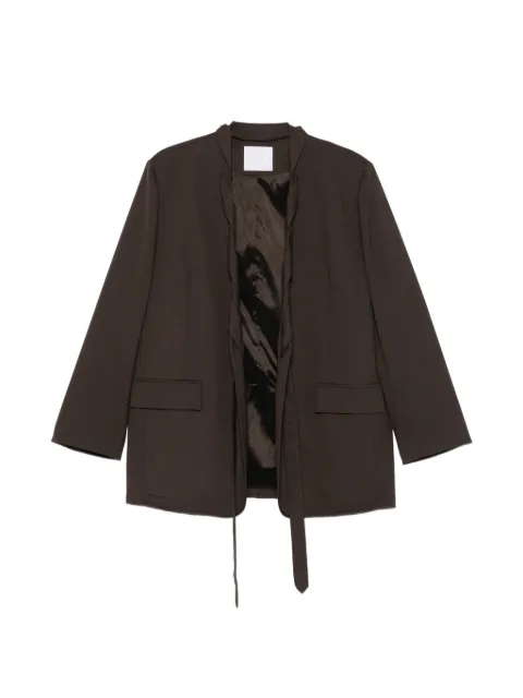 Su tie-fastening blazer
