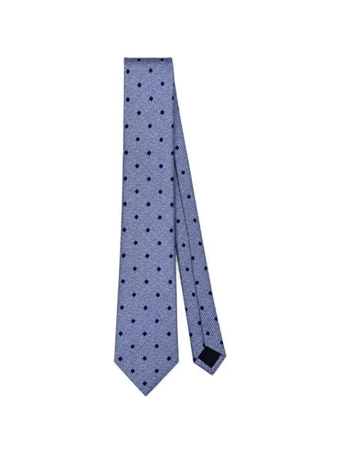 Cavendish polka-dot silk tie