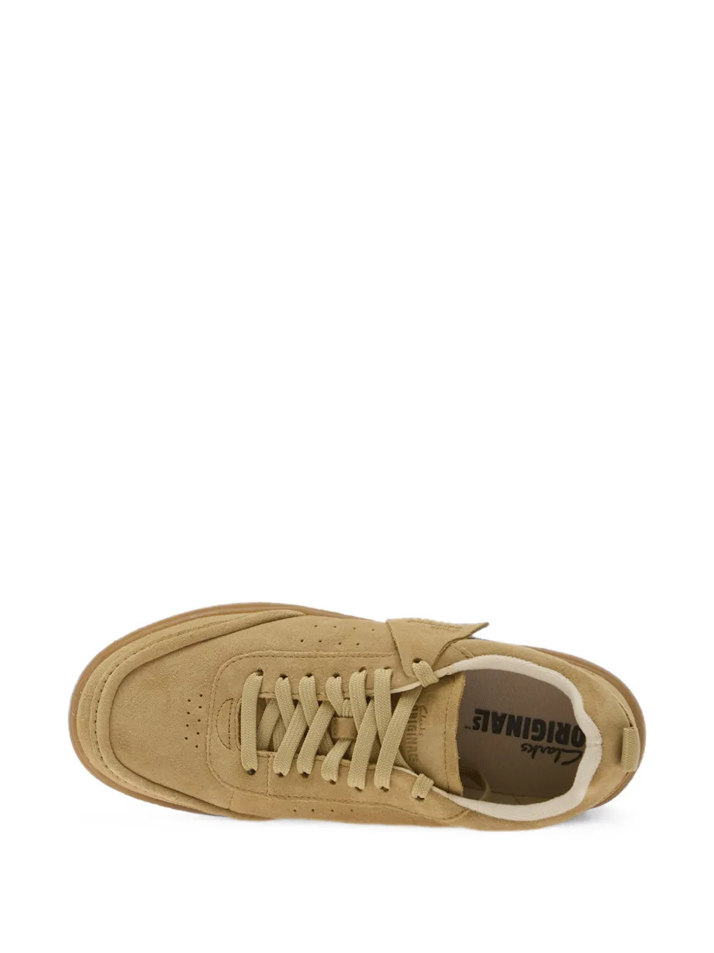 Clarks Boxbee Lace suede sneakers Beige
