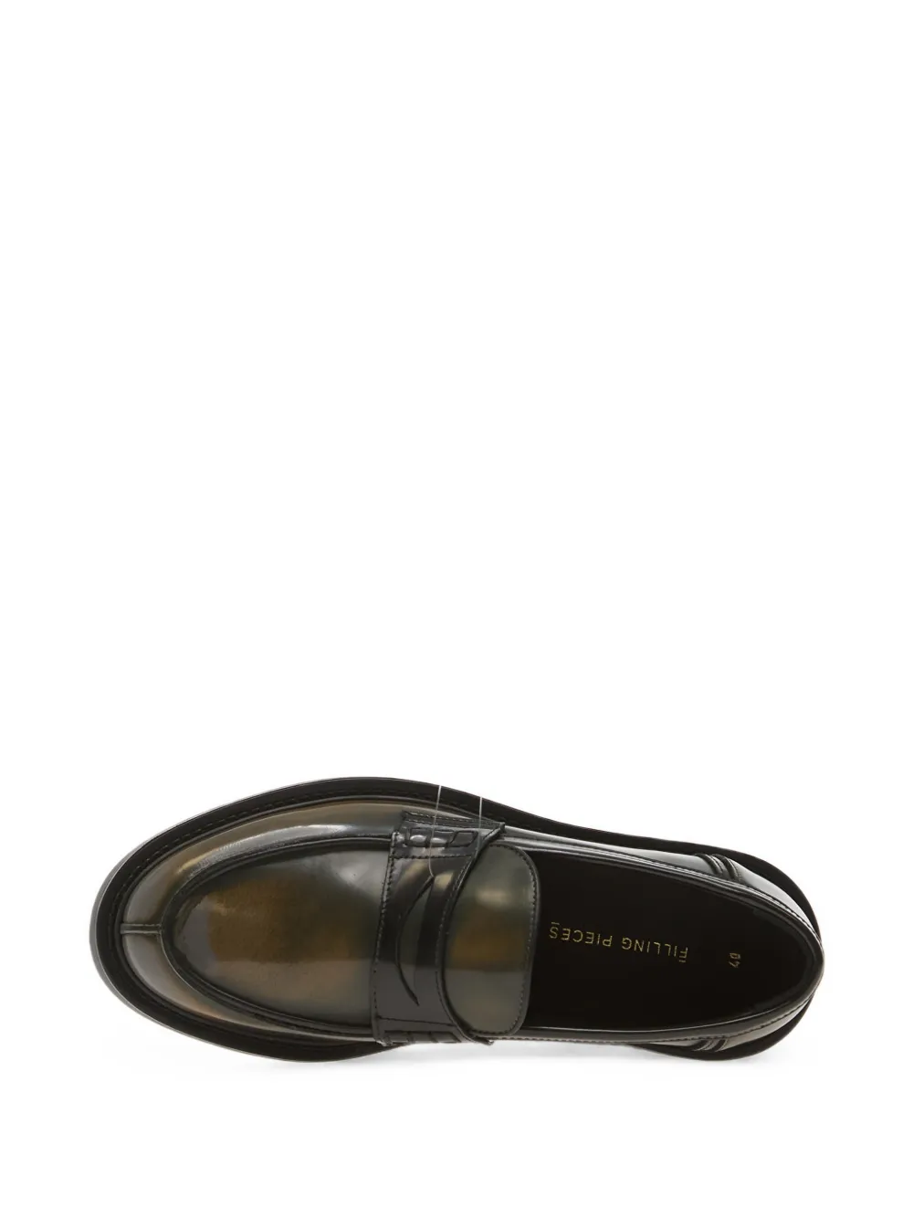 Filling Pieces brushed leather loafers Grijs