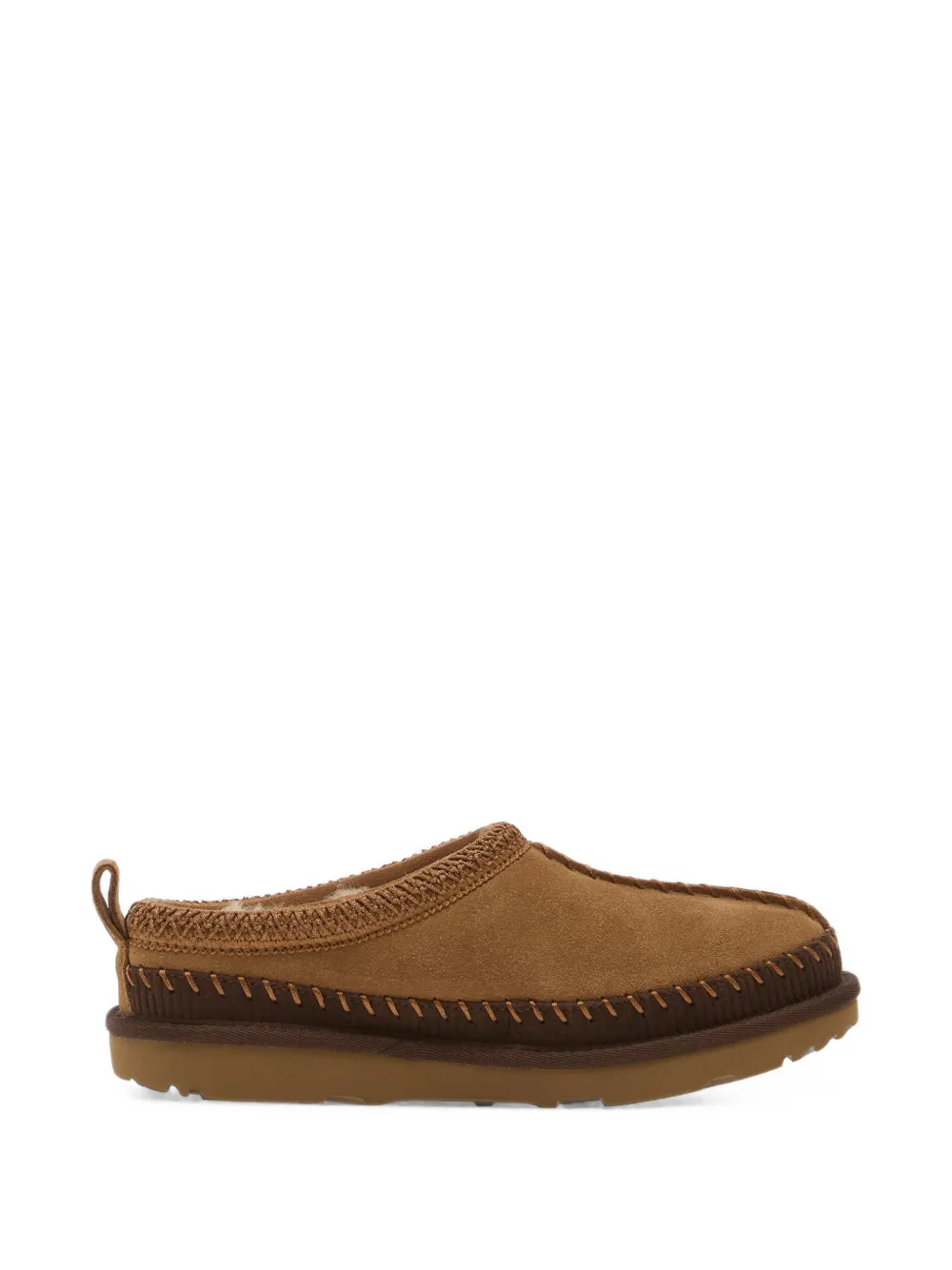 UGG Kids Tasman II braid-trim slippers - Marrone