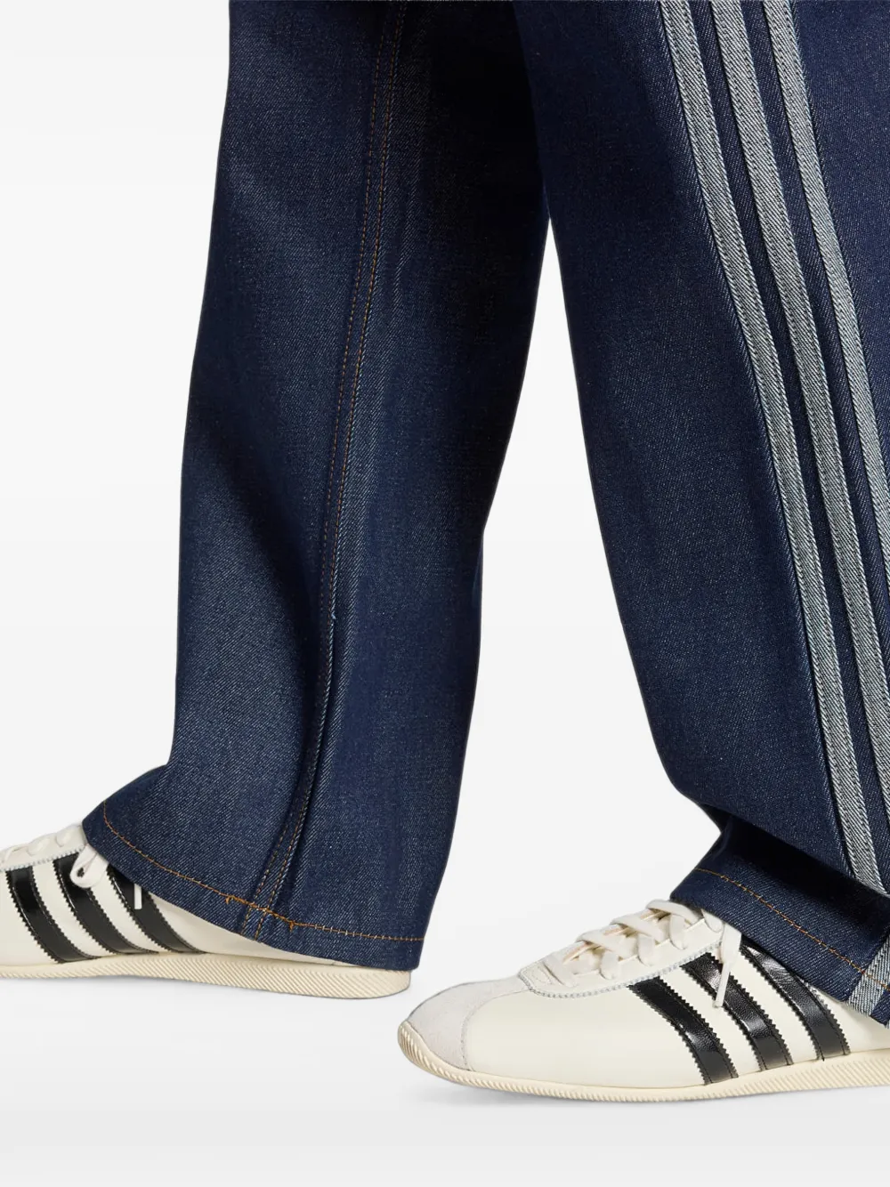 adidas Firebird side-stripe jeans Blauw