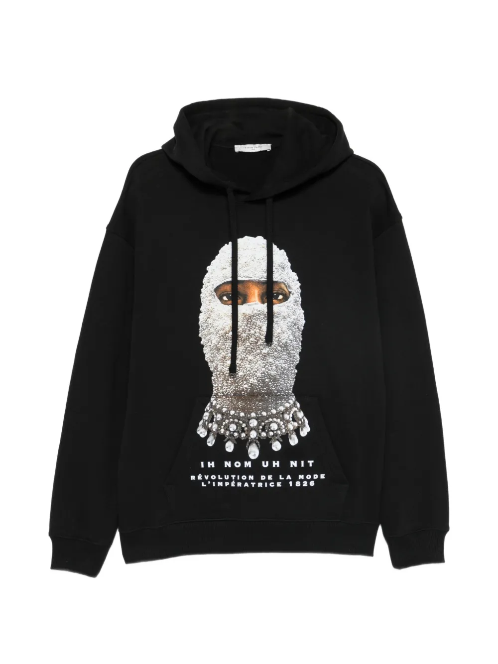 Ih Nom Uh Nit New Mask Future graphic-print drawstring hoodie - Nero