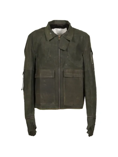 UNDER THE SIGN Phantom patchwork gloved jacket