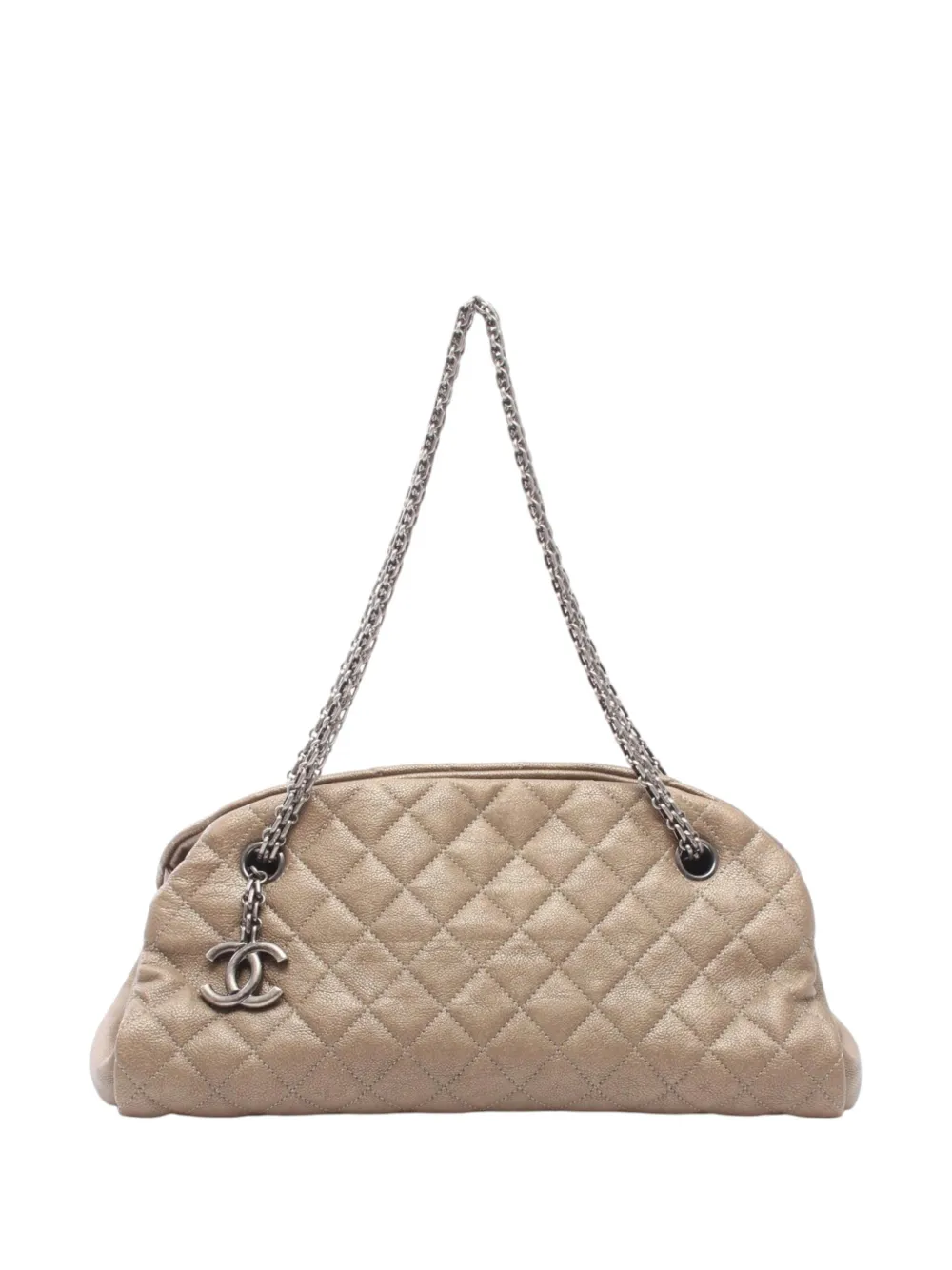 CHANEL Pre-Owned 2010-2011 Medium Caviar Just Mademoiselle Bowling Bag shoulder bag - Marrone