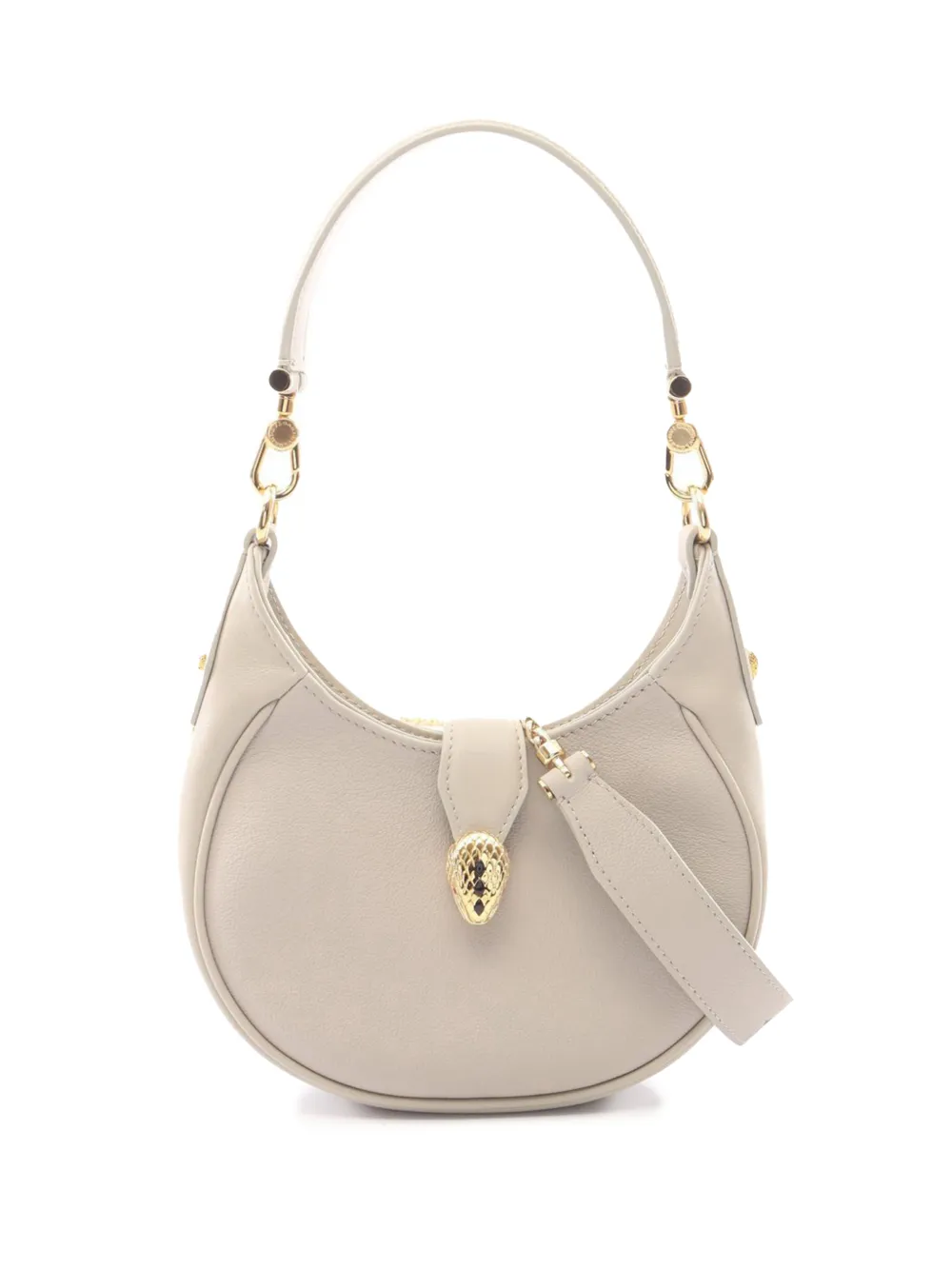 Bvlgari Pre-Owned 2010-2026 Small Leather Serpenti Ellipse satchel in Grey