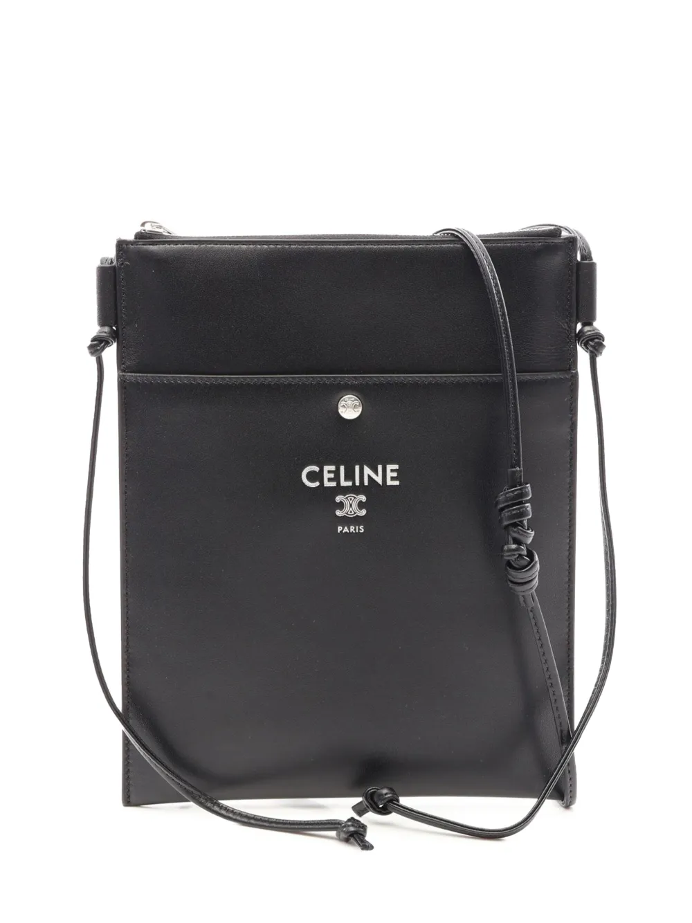 Celine Pre-Owned 2010-2026 Sharp Pouch Takeaway Schultertasche aus Lammleder - Schwarz