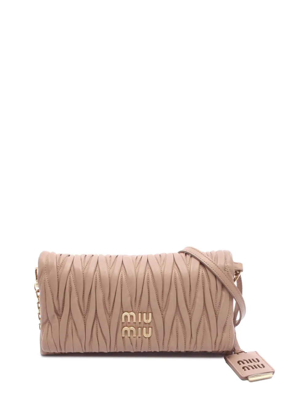 Miu Miu Pre-Owned 2010-2026 Matelasse Nappa Umhängetasche - Nude