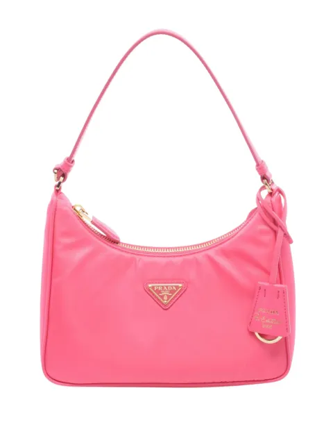 Prada Pre-Owned 2013-2026 Saffiano Trimmed Tessuto Re Edition 2005 satchel