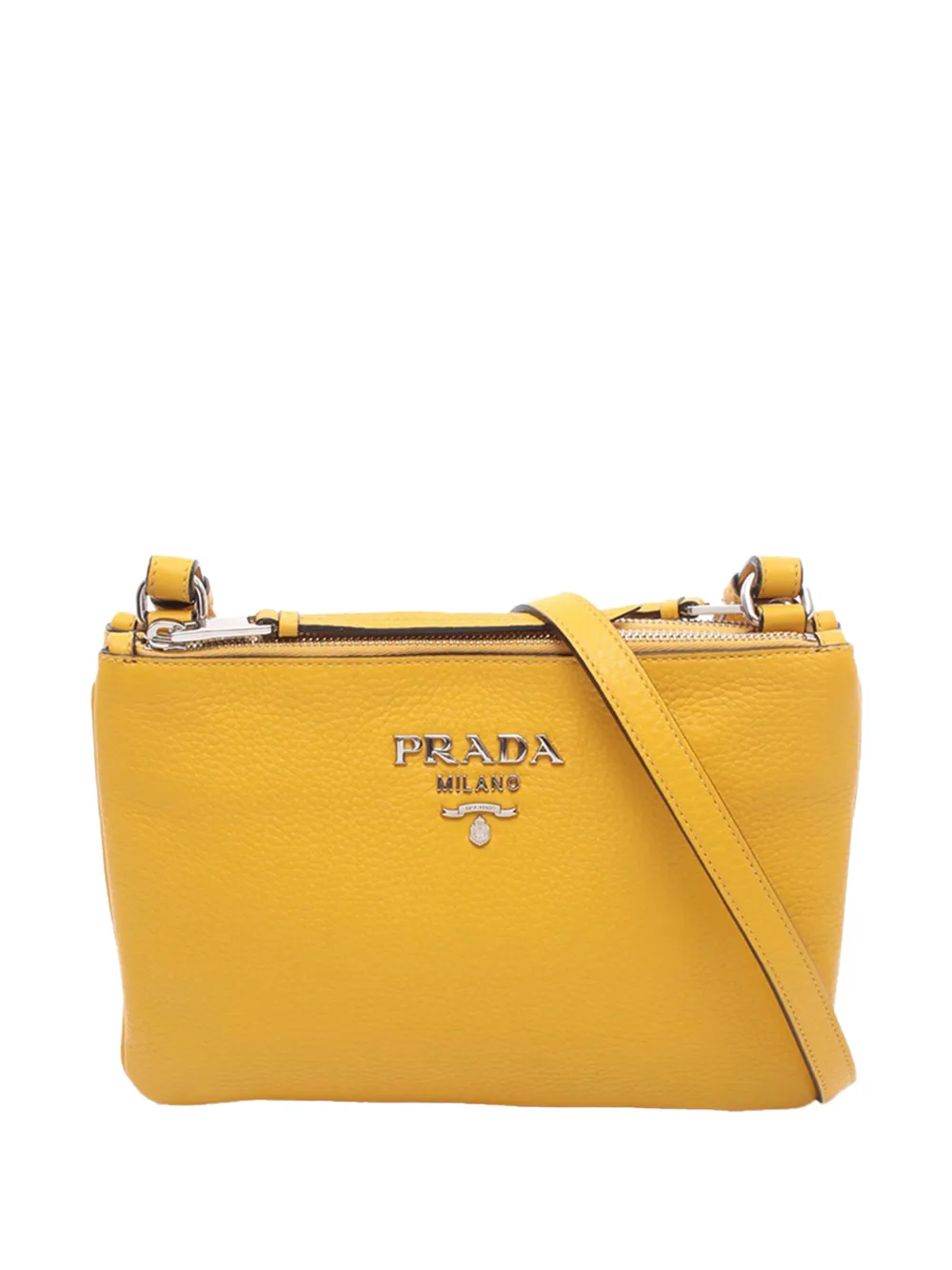 Prada Pre-Owned 2010-2026 Vitello Daino crossbody bag - Giallo