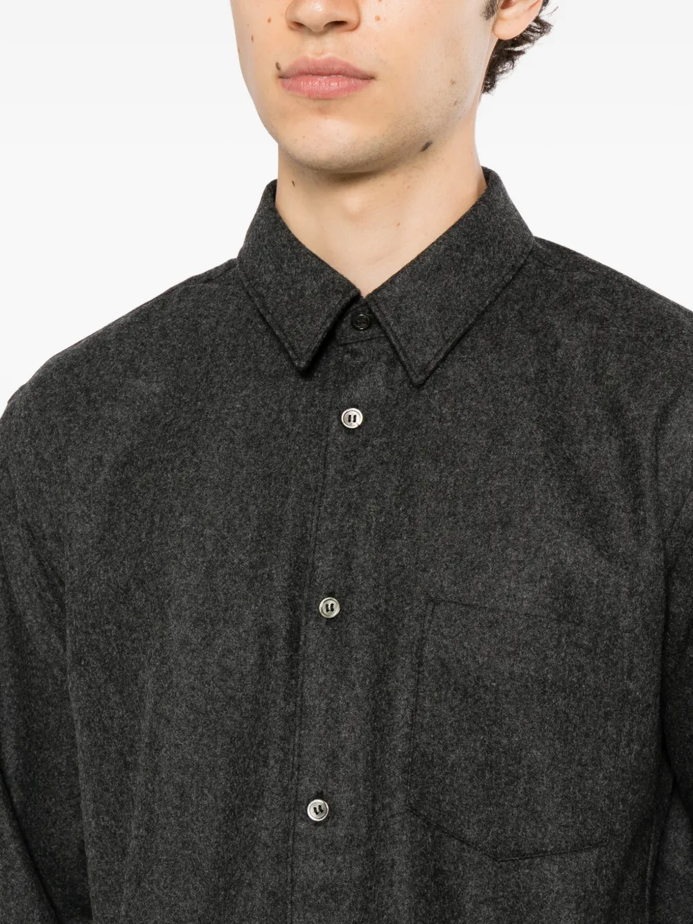 Comme Des Garçons Shirt Overhemd met borstzak Grijs