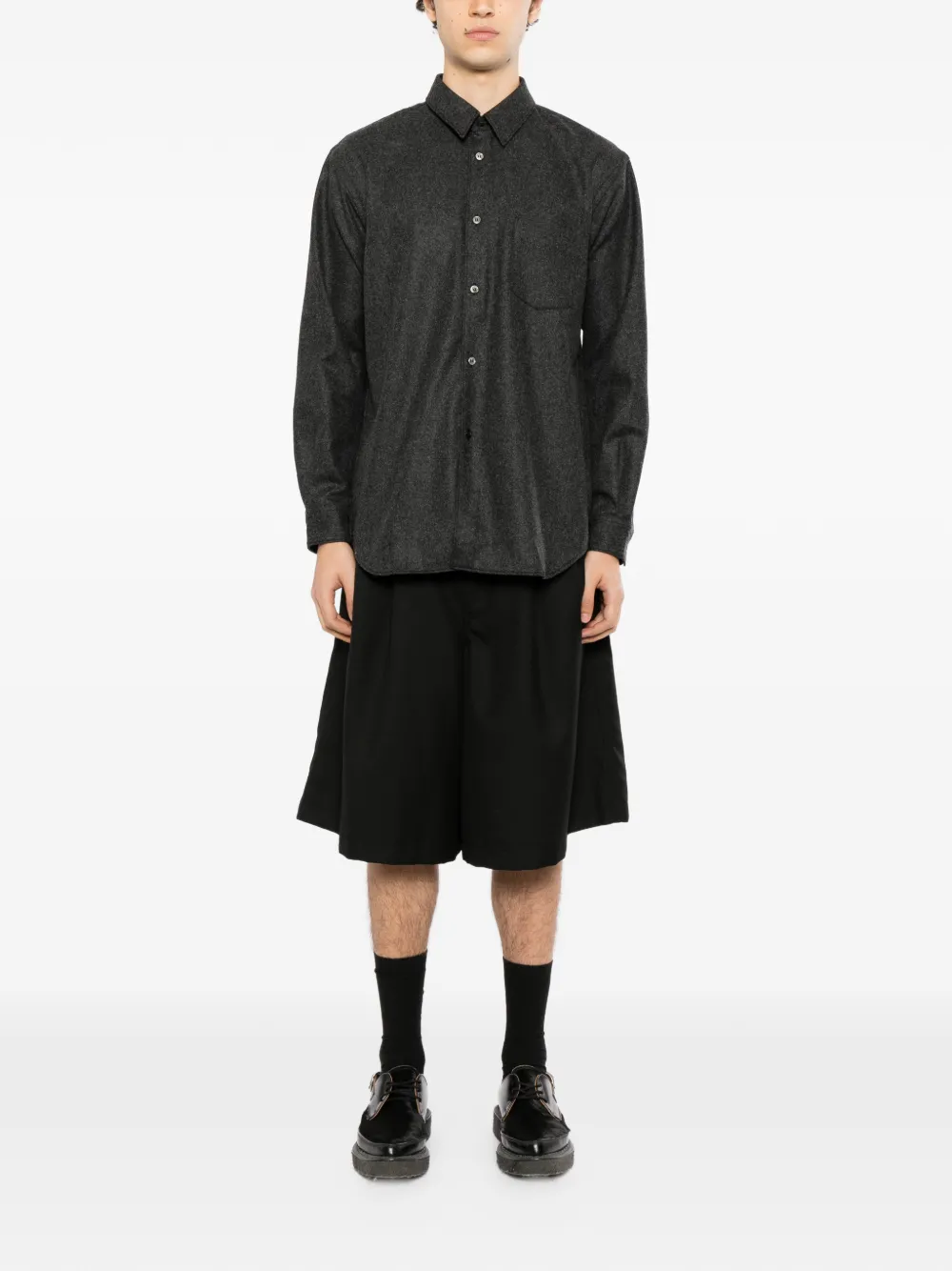 Comme Des Garçons Shirt Overhemd met borstzak Grijs
