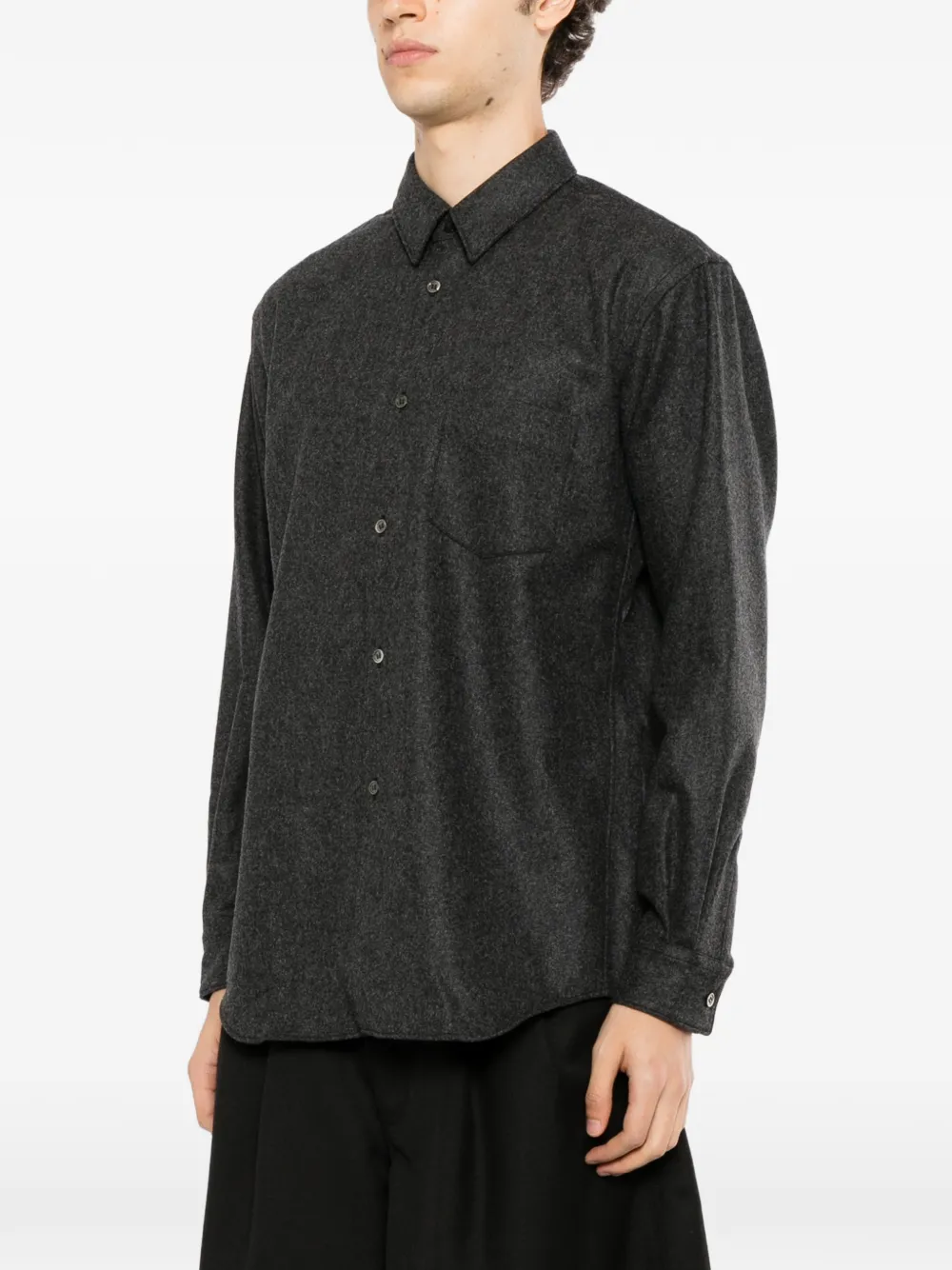 Comme Des Garçons Shirt Overhemd met borstzak Grijs