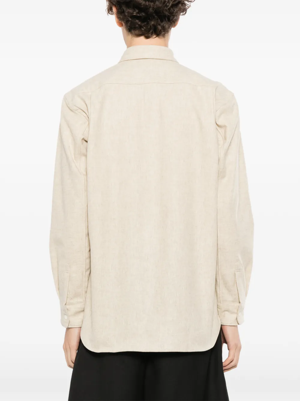 Comme Des Garçons Shirt Overhemd met borstzak Beige