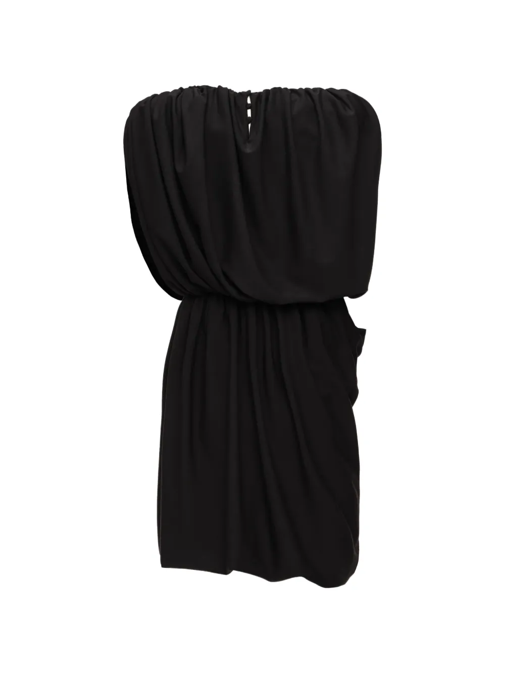 Magda Butrym draped gathered mini dress Zwart