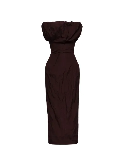 Magda Butrym off-the-shoulder crinkled maxi dress