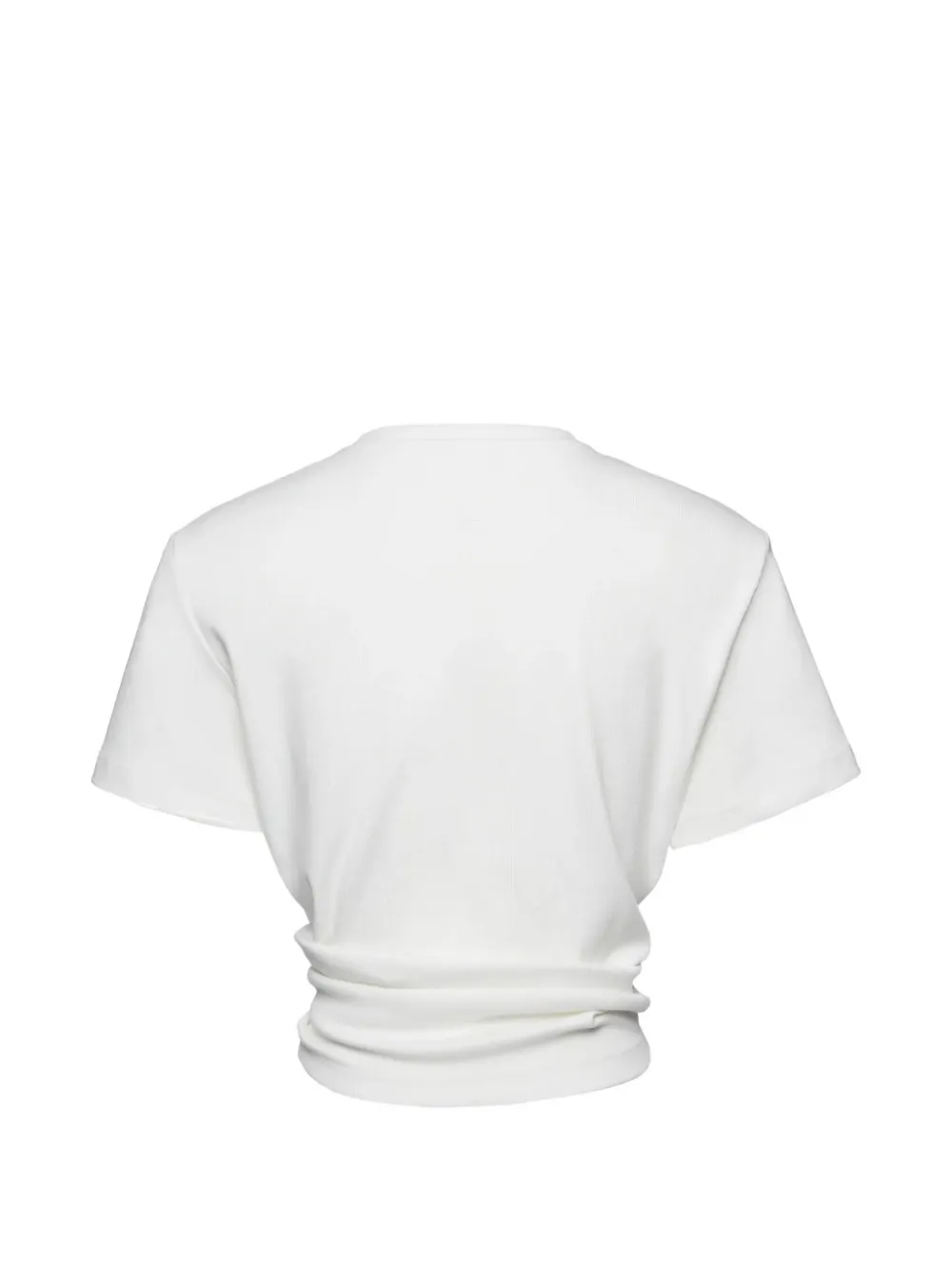 Magda Butrym knotted-detail T-shirt Wit