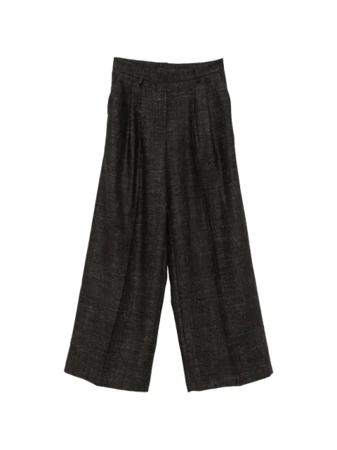 Su pleated wide-leg trousers