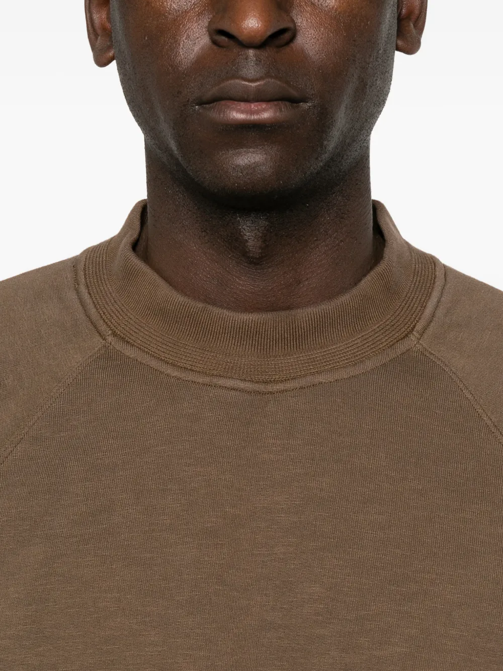 Stone Island 6100053 tubular-cotton-fleece sweatshirt Bruin