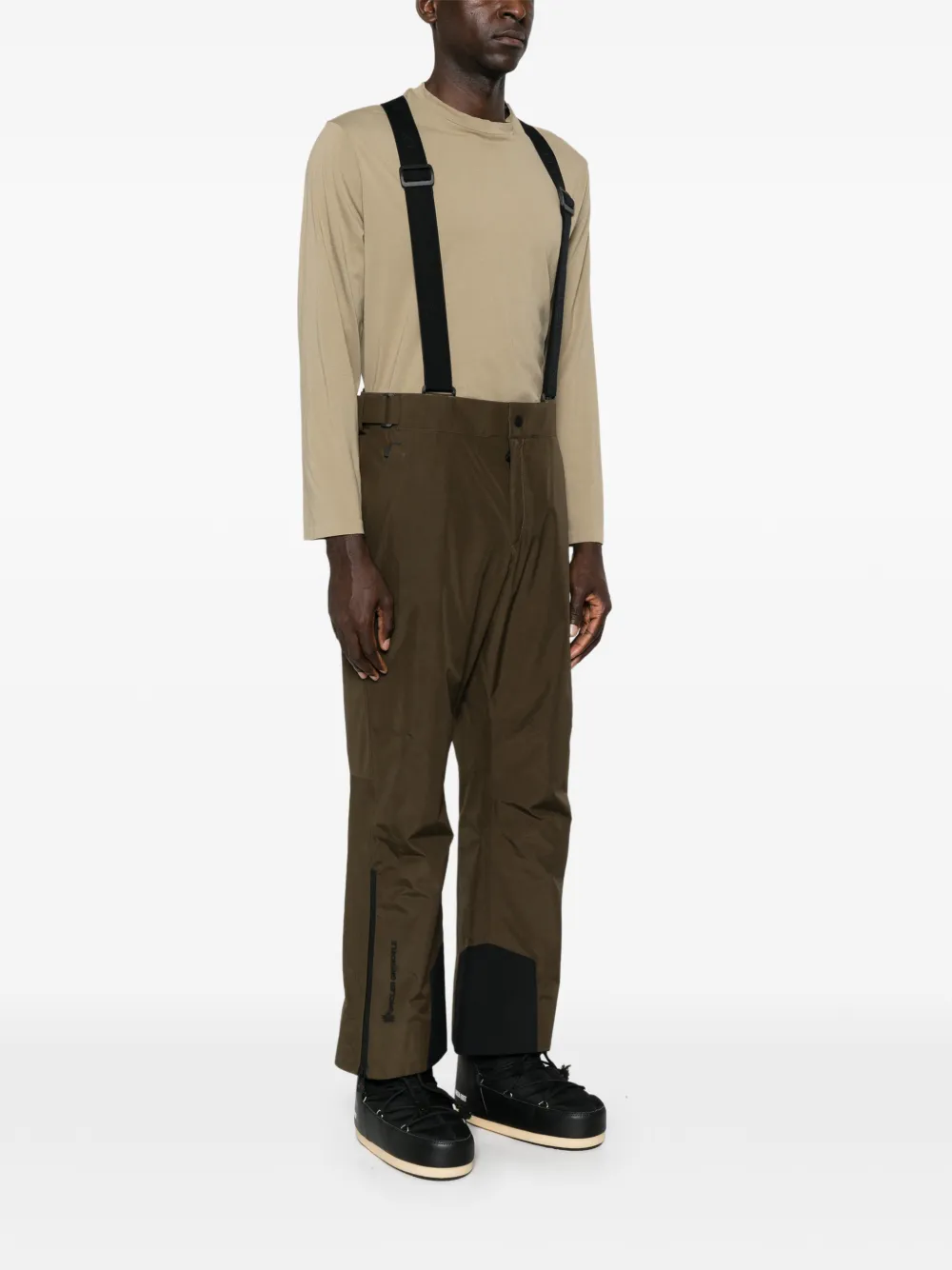 Moncler Grenoble logo-print Gore-Tex ski pants Groen