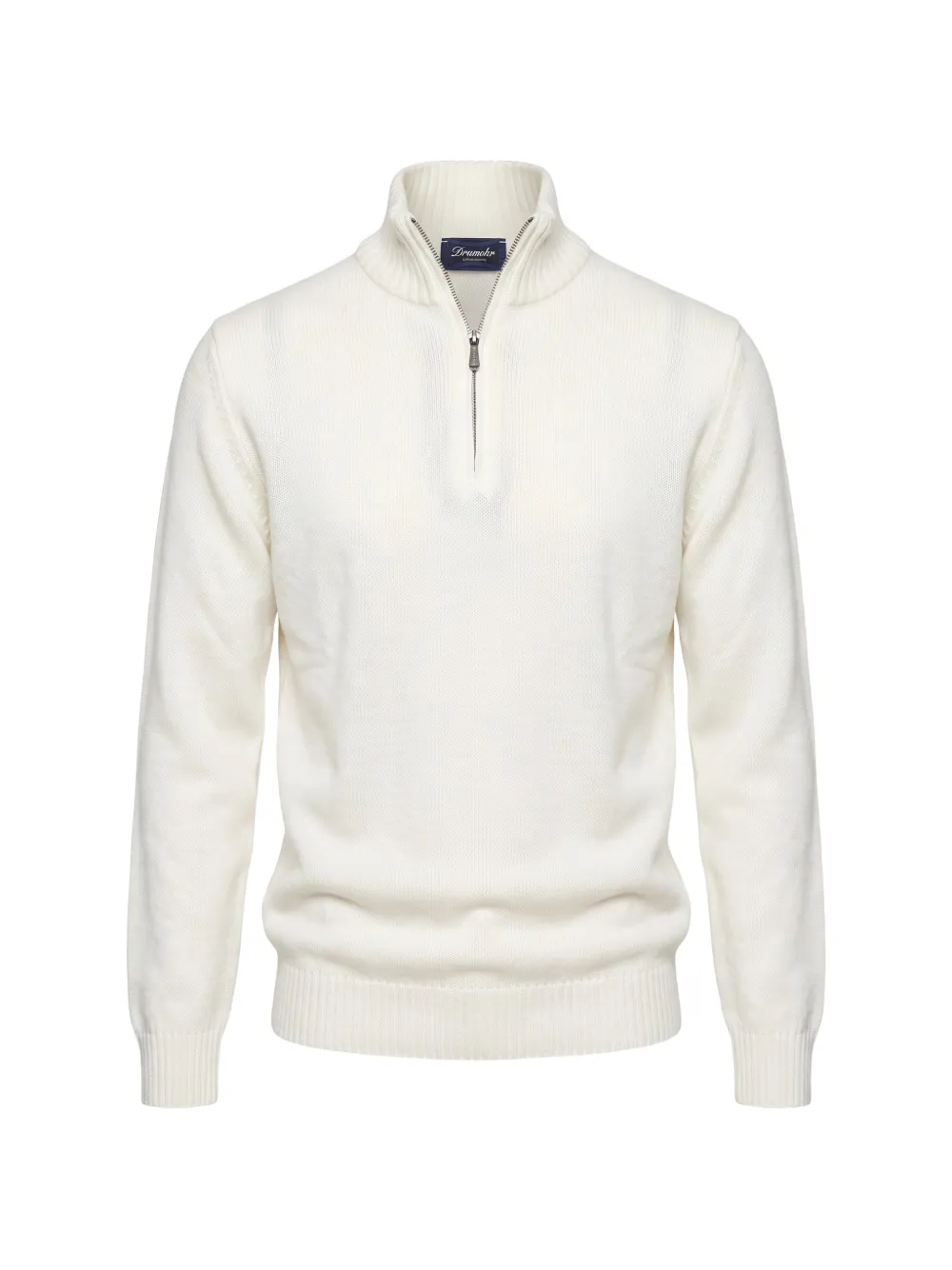 Drumohr Biscottino quarter-zip sweater