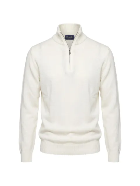 Drumohr Biscottino quarter-zip sweater