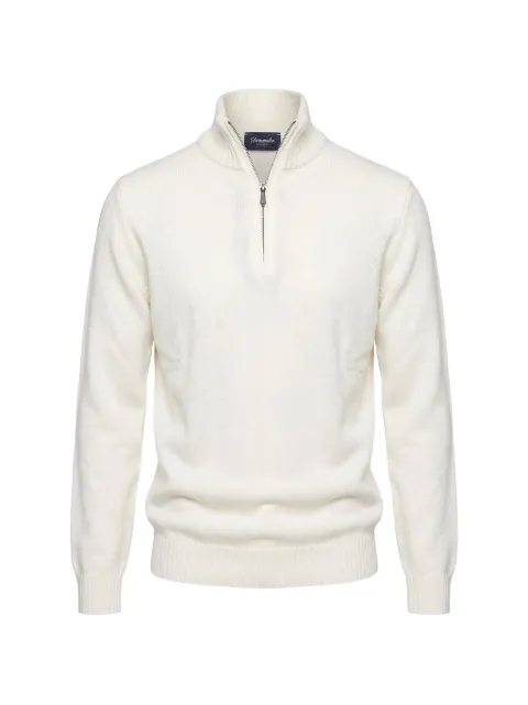 Drumohr Biscottino quarter-zip sweater
