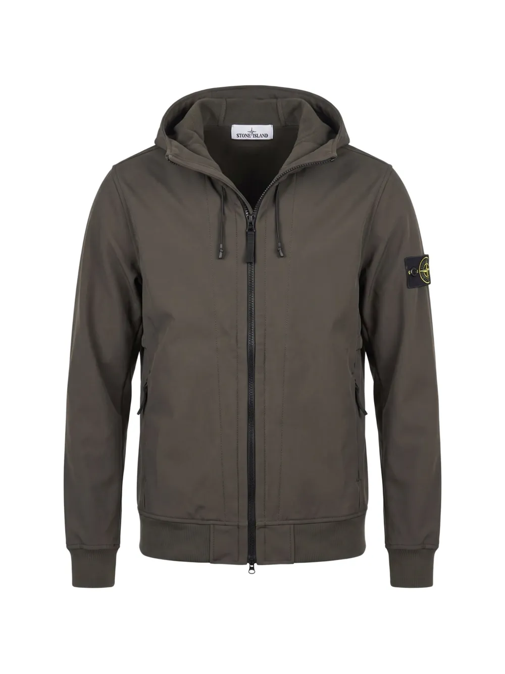 Stone Island veste à capuche Q100004 avec technologie soft-shell-R_E.Dye® - Gris Stone Island veste à capuche Q100004 avec technologie soft-shell-R_E.Dye® - Gris