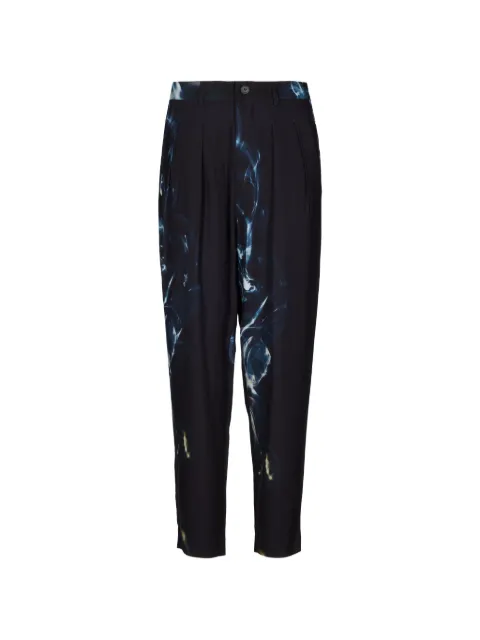 Tessitura Body Couture Smoke twill-viscose tapered trousers