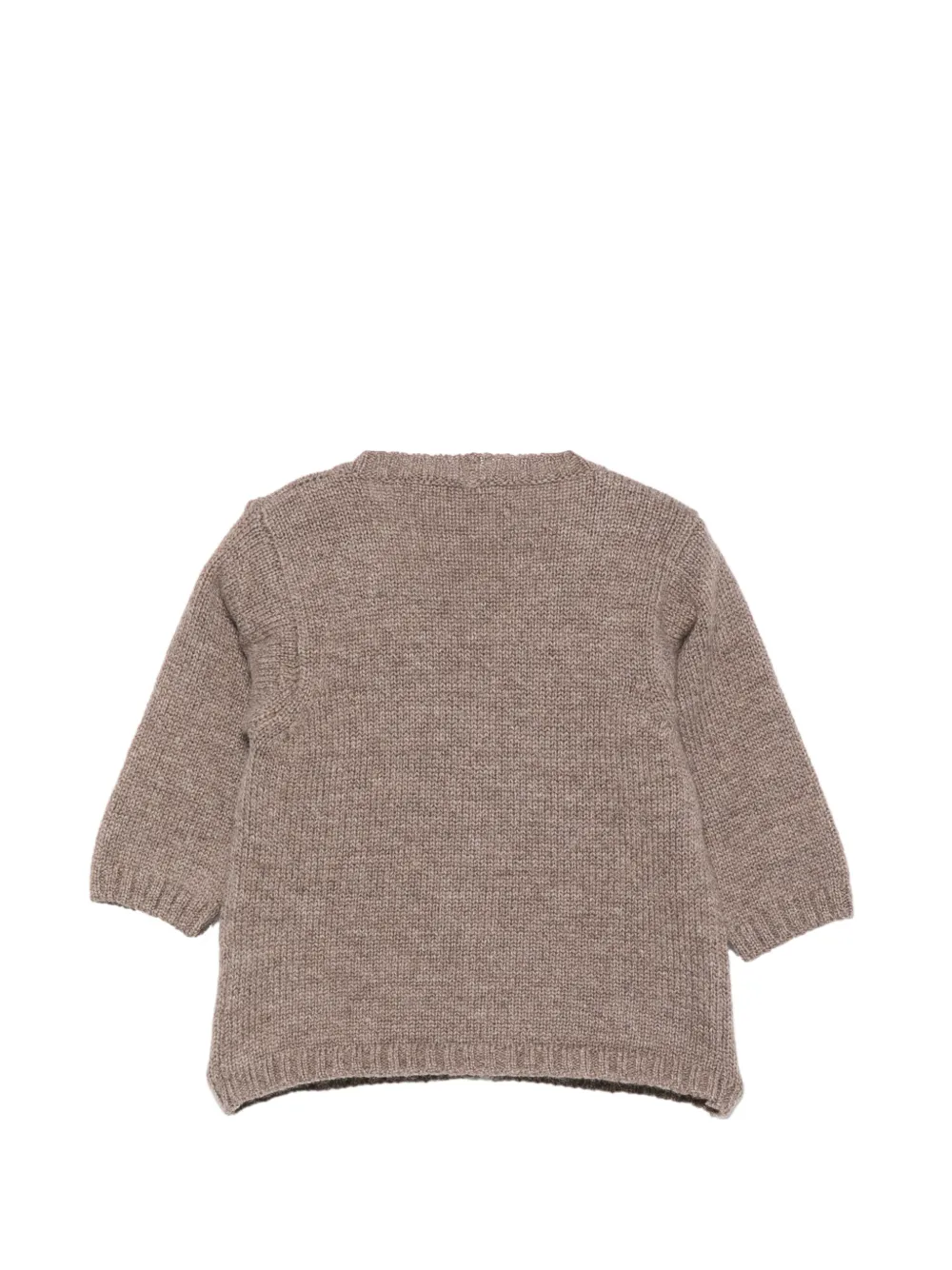 Mariella Ferrari V-neck knitted cardigan Bruin