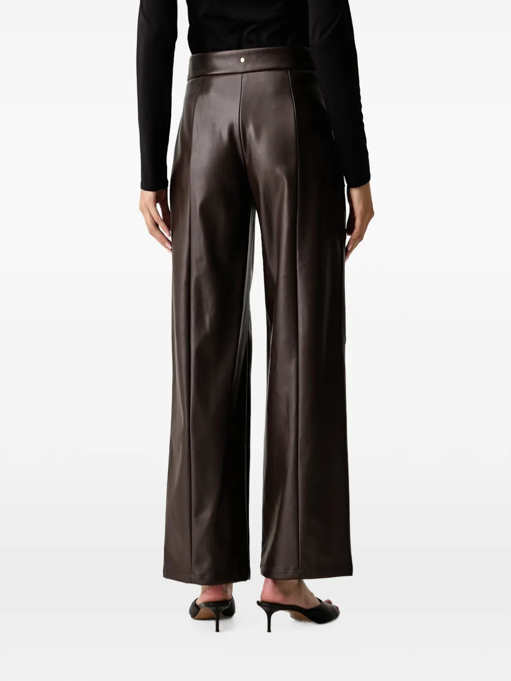 Armani Exchange Broek met riemlussen Bruin