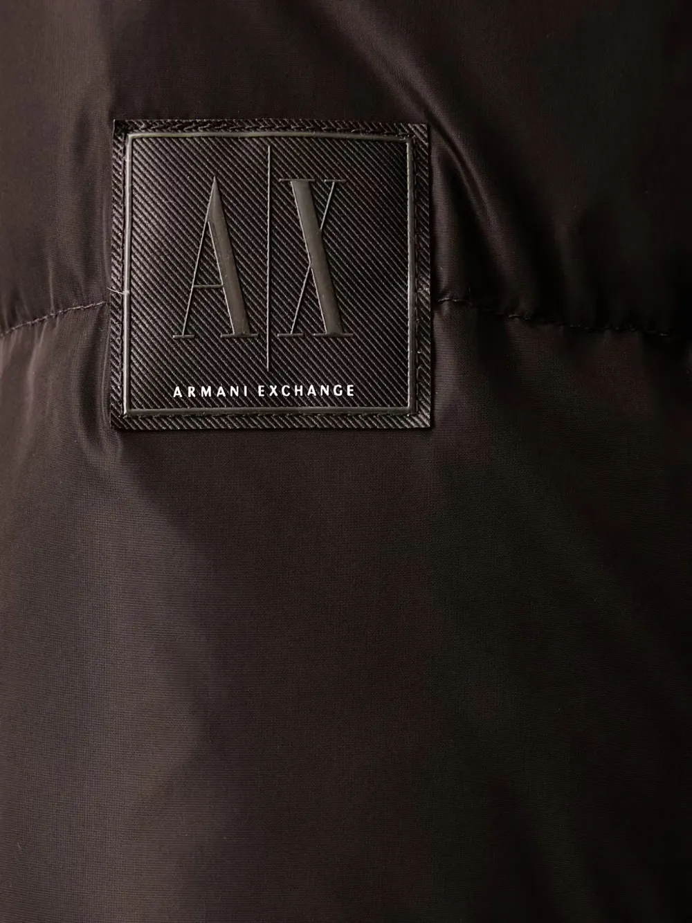 Armani Exchange Gewatteerd jack met capuchon Bruin