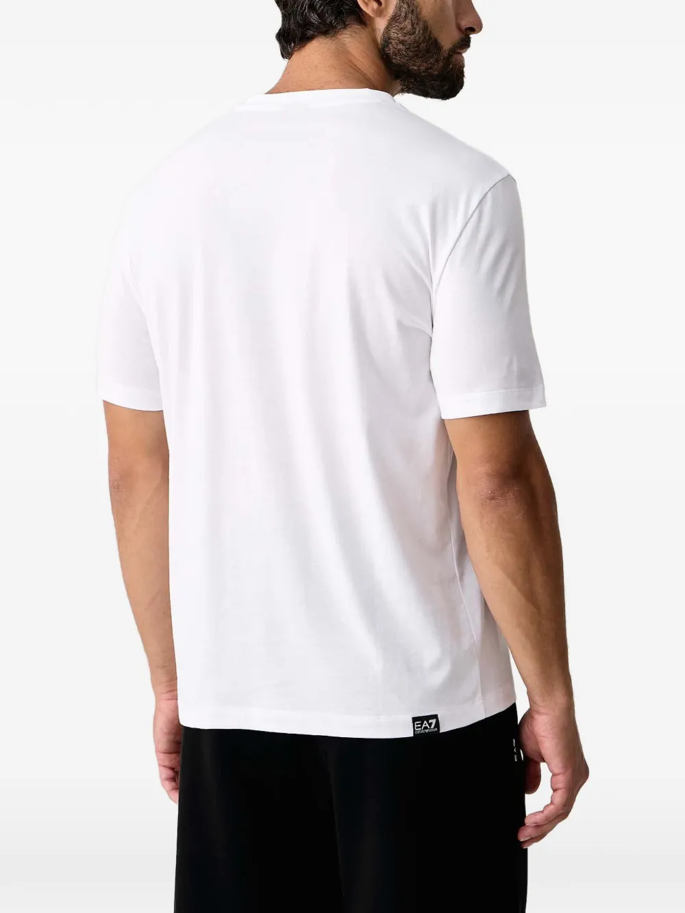 Ea7 Emporio Armani T-shirt met logoprint Wit