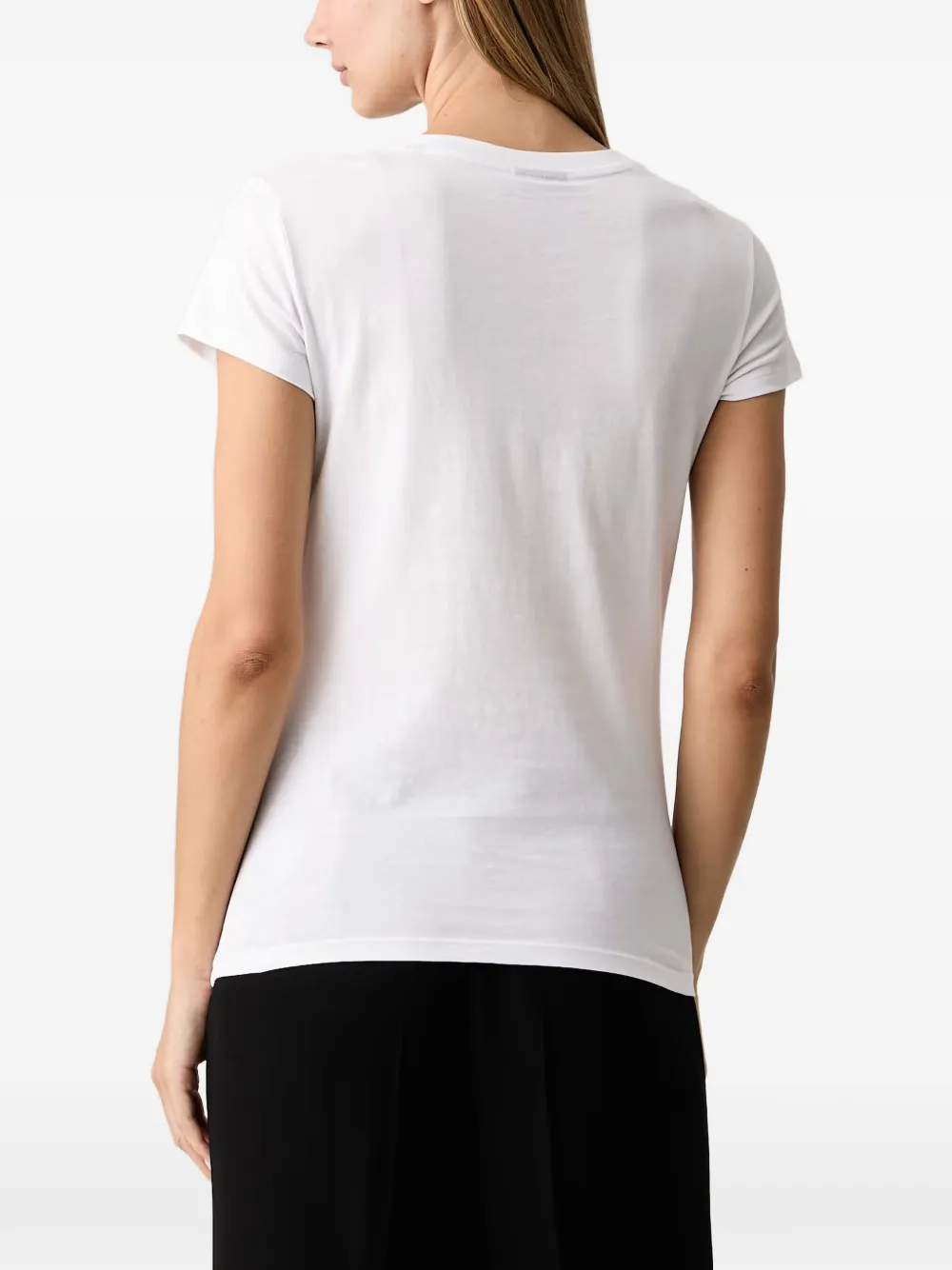 Armani Exchange T-shirt met geborduurd logo Wit