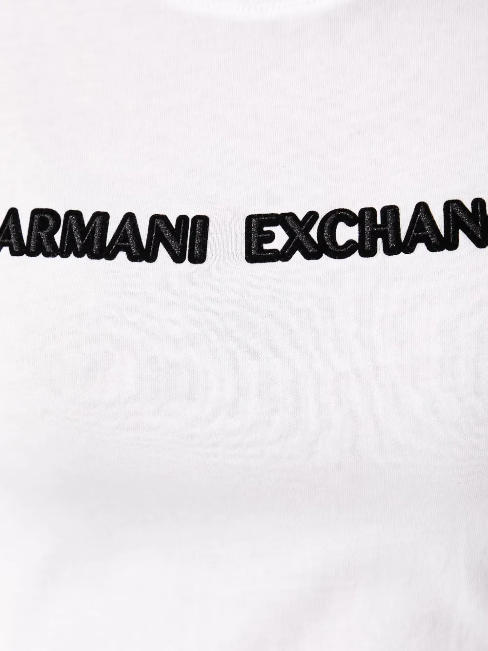 Armani Exchange T-shirt met geborduurd logo Wit