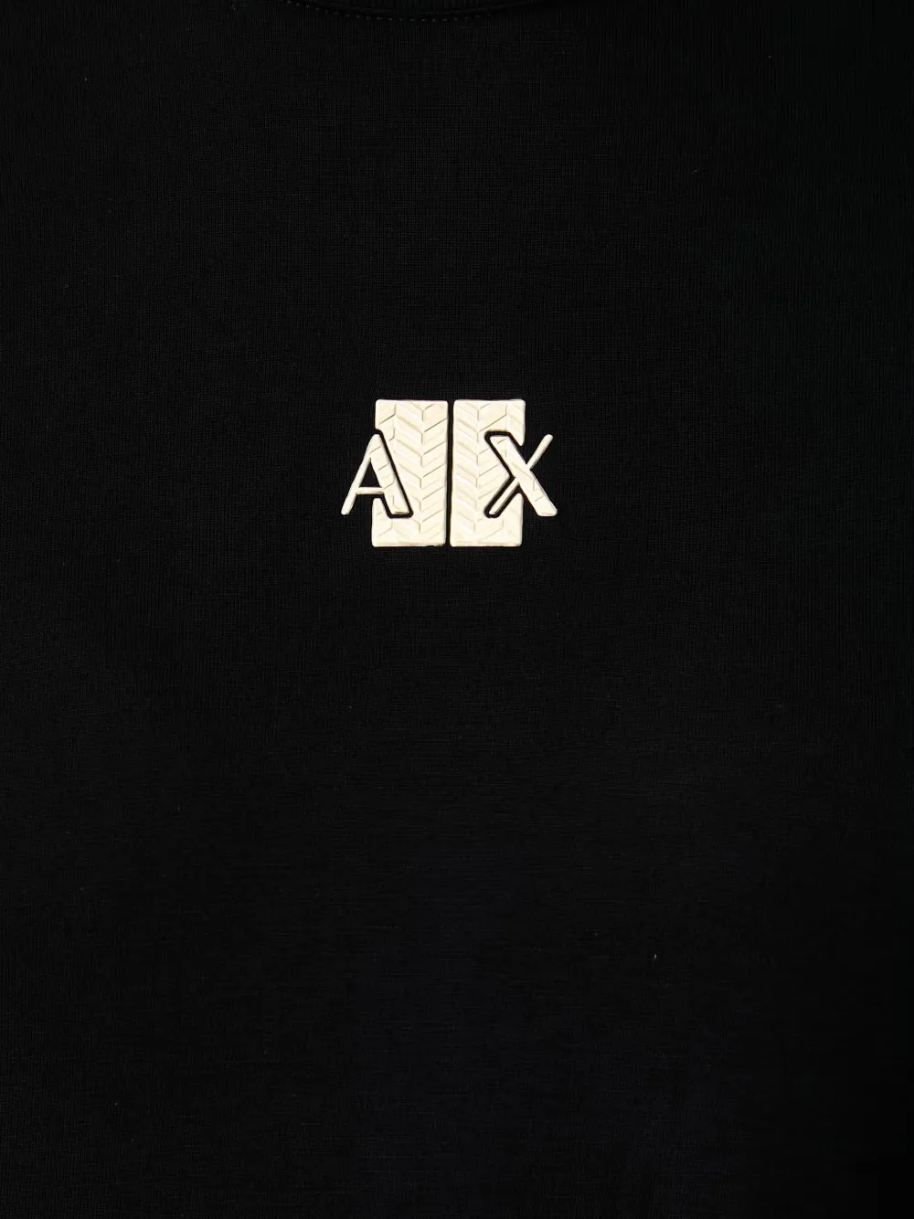 Armani Exchange T-shirt met logoplakkaat Zwart