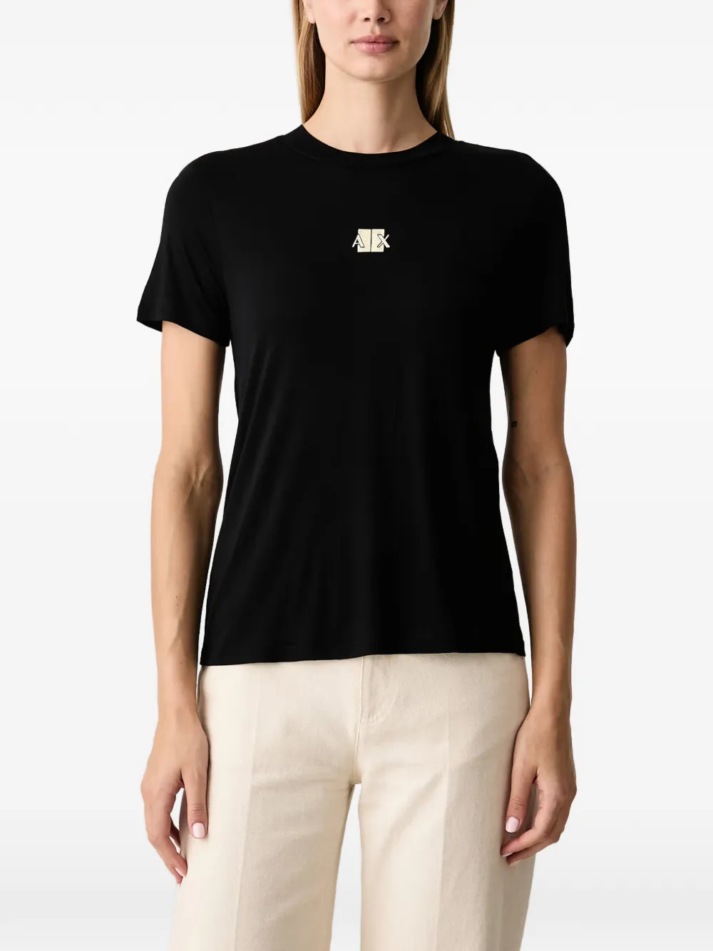 Armani Exchange logo-plaque T-shirt