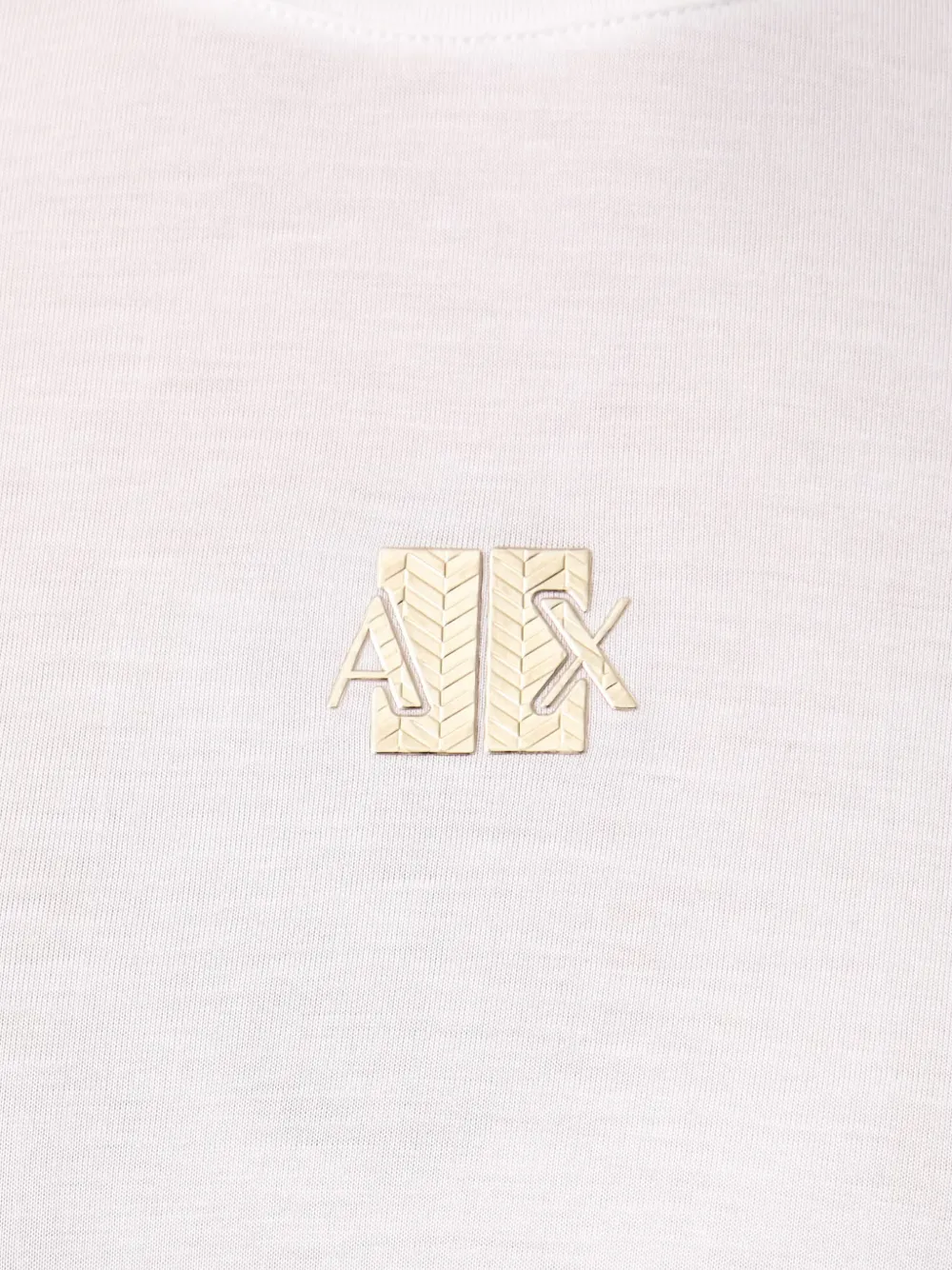 Armani Exchange T-shirt met logoplakkaat Wit