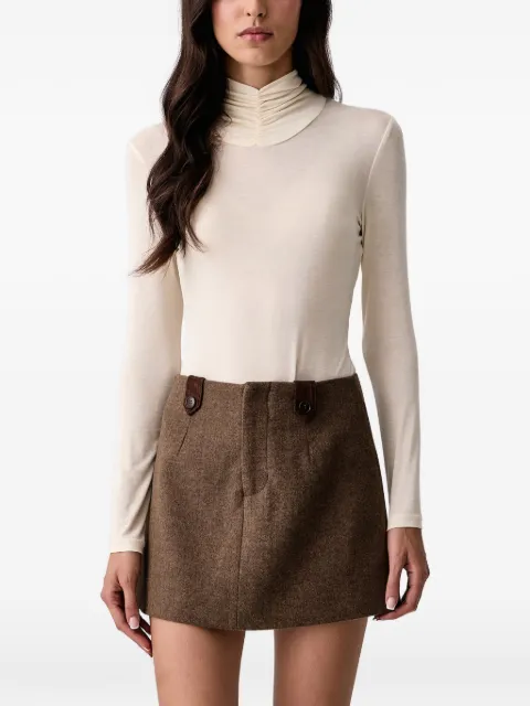 TWINSET ruched high-neck T-shirt