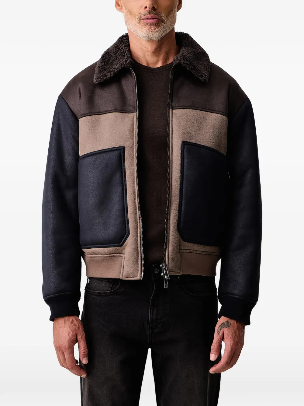 Armani Exchange Blouson colour-block jacket