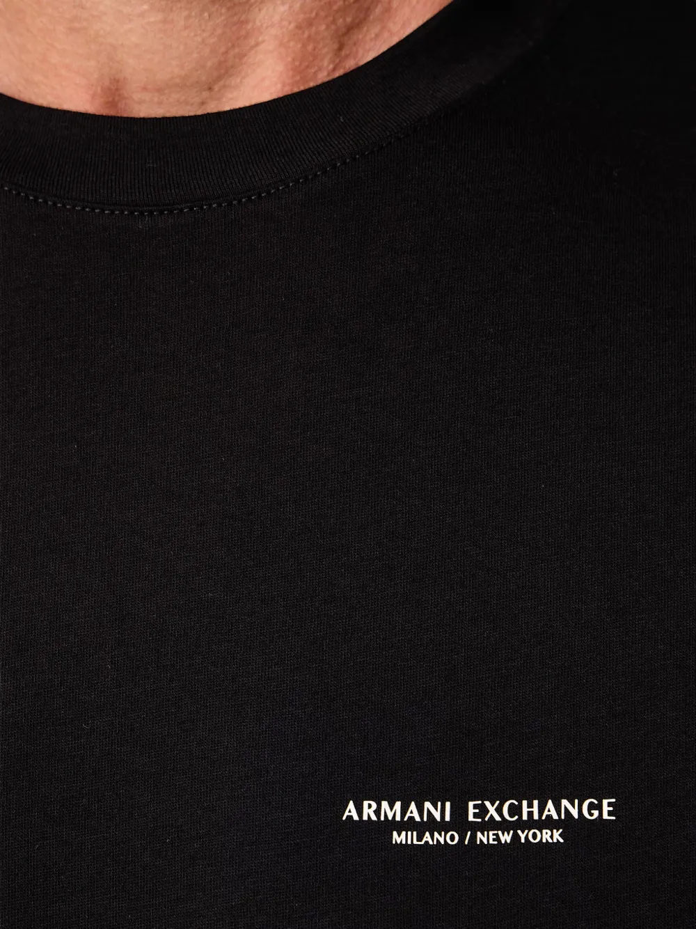 Armani Exchange T-shirt met logoprint Zwart