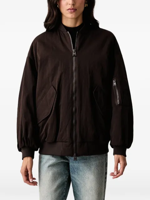Armani Exchange Blouson logo-embroidered bomber jacket
