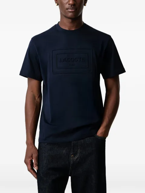 Lacoste embroidered cotton T-shirt