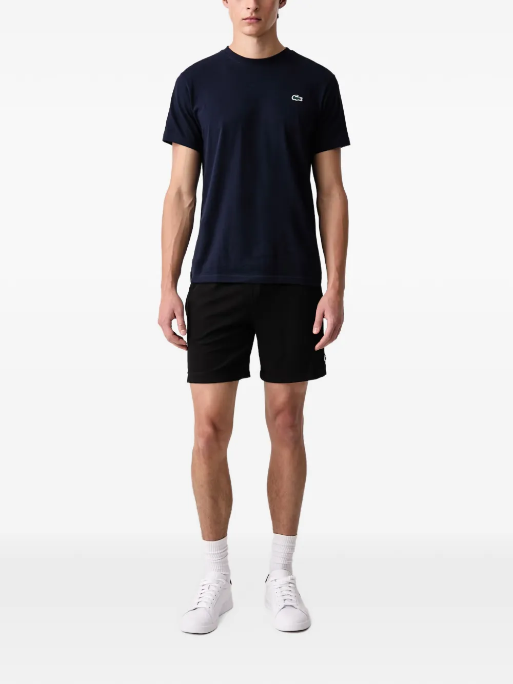 Lacoste Ultra Dry printed sport T-shirt Blauw