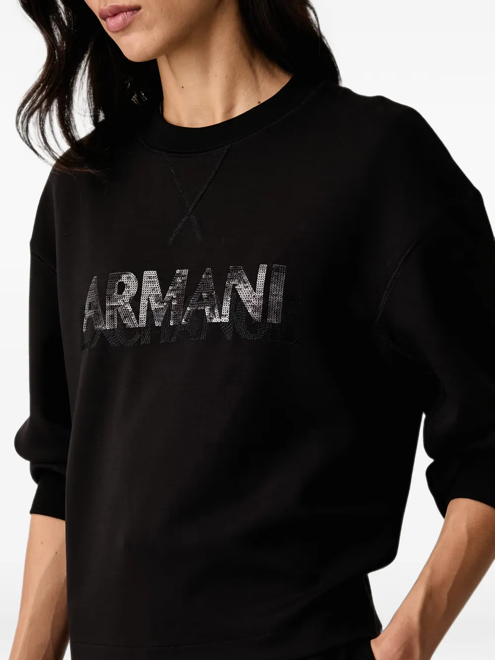 Armani Exchange Sweater met lange mouwen Zwart