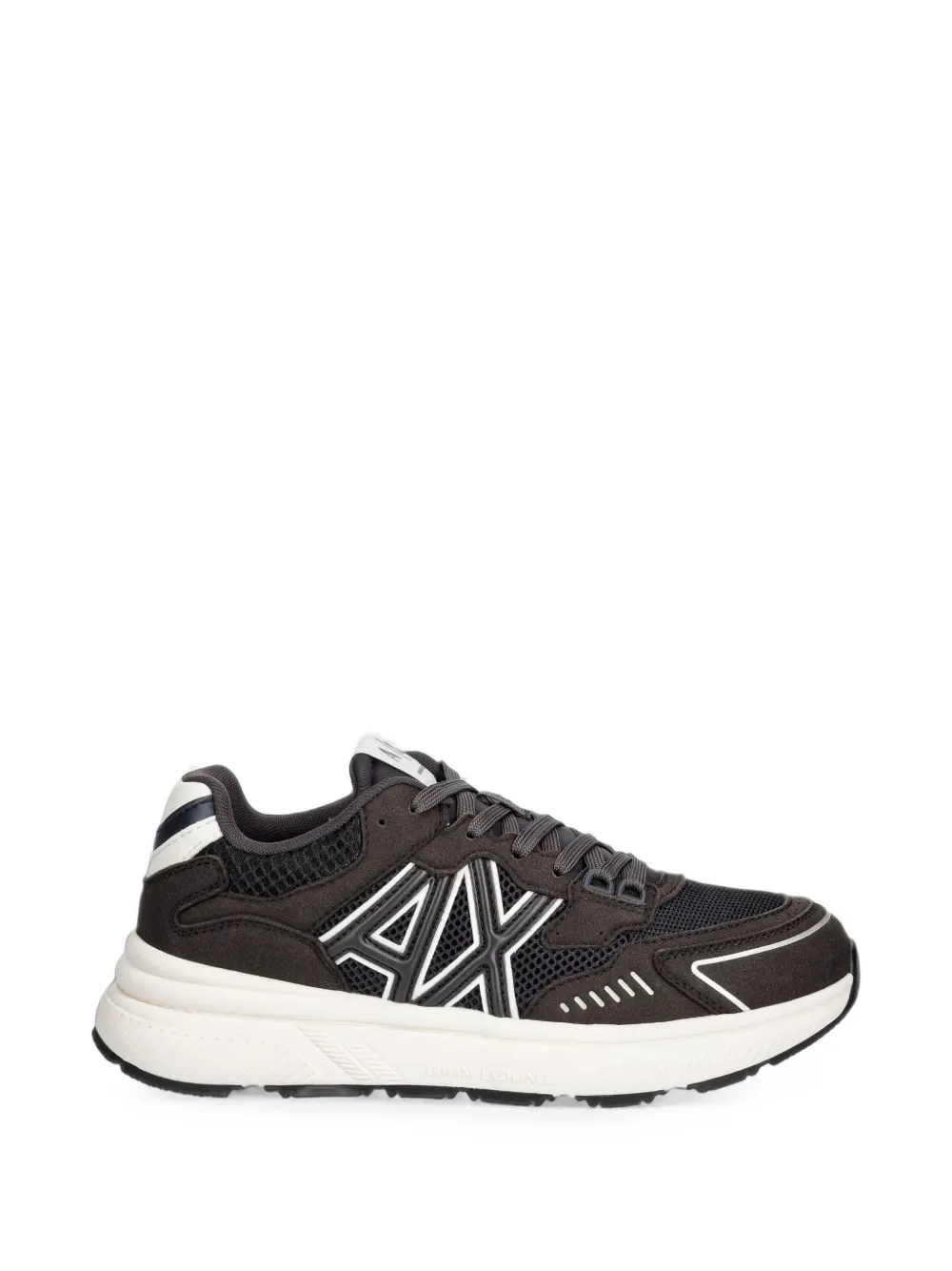 Armani Exchange logo-patch panelled sneakers