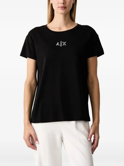 Armani Exchange Camiseta com aplicação de logo