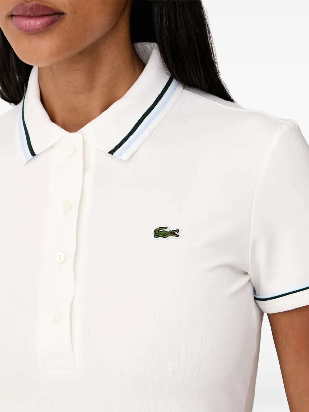 Lacoste L.12.D slim-fit poloshirt met afwerking Beige